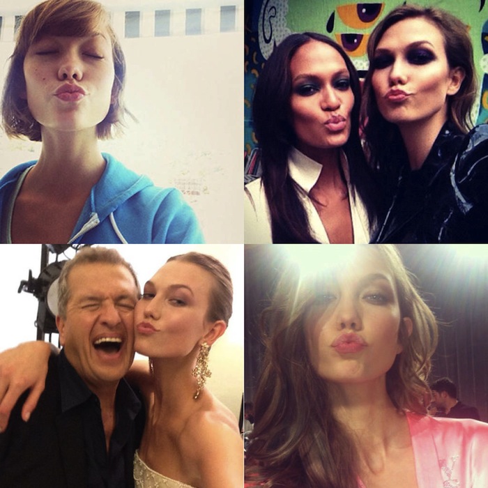 Supermodel selfies found on Harpers Bazaar. Read more at Thenuminous.net!