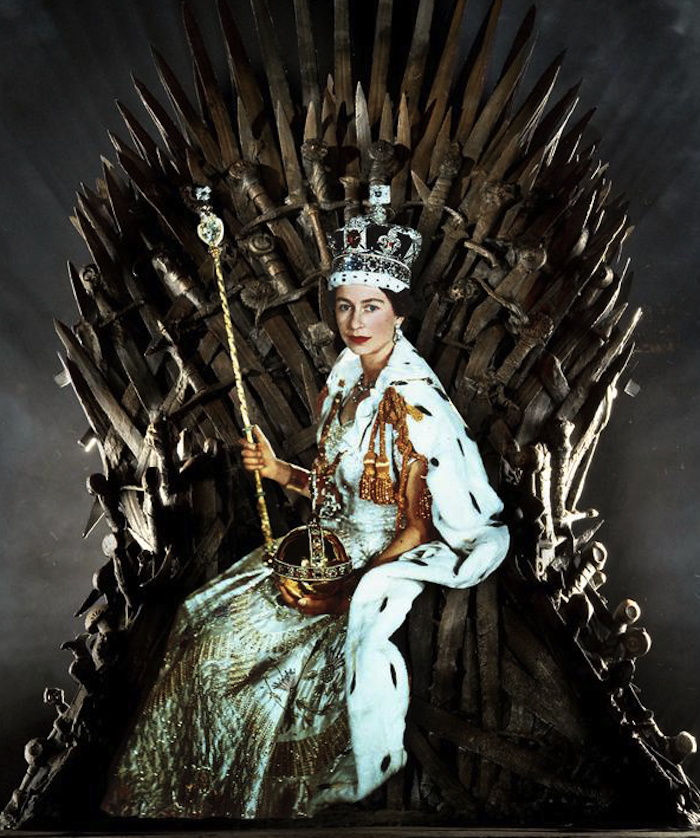 Queen Elizabeth II as the Tarot Queen of Swords. Read more at TheNuminous.net!