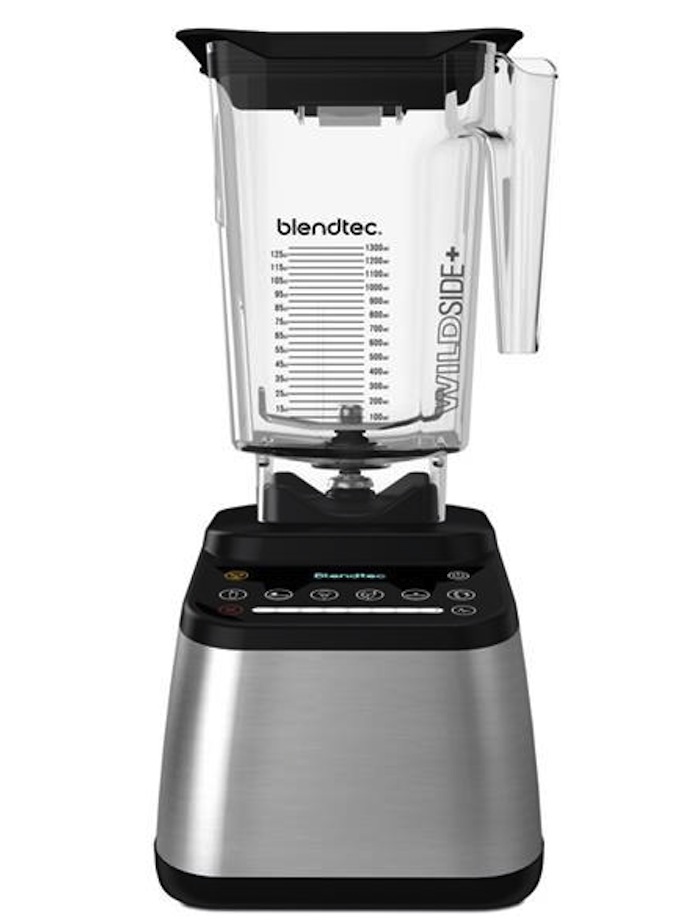 Stainless steel Blendtec blender chosen by Raw Vegan Blonde for TheNuminous.net