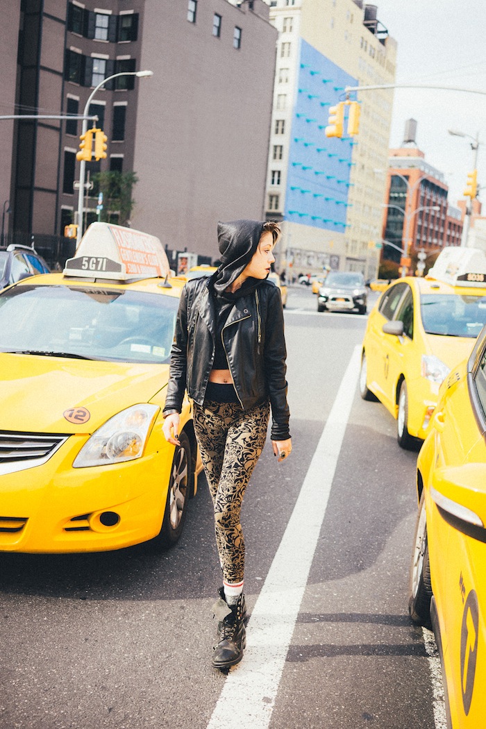 Victoria Keen leggings shot in NYC featured on The Numinous