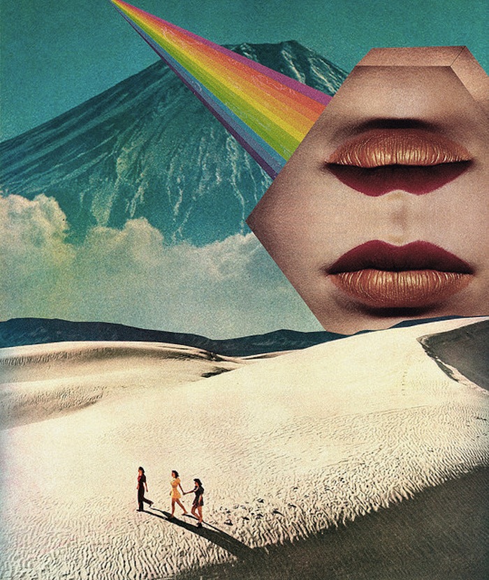 Surreal desert collage by Mariano Peccinetti on TheNuminous.net