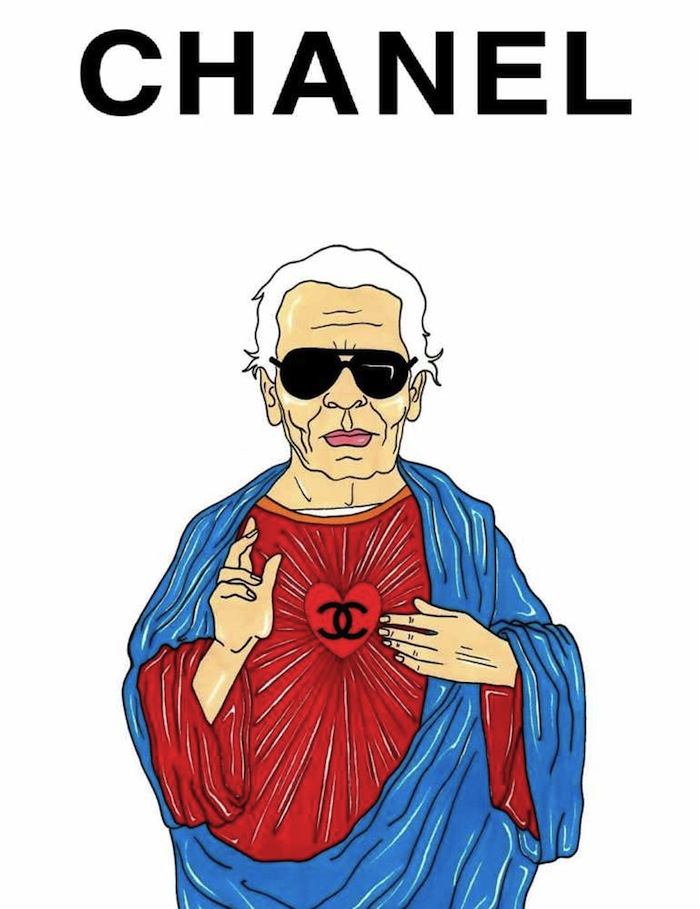 Karl Lagerfeld by aleXsandro Palombo featured on TheNuminous.net