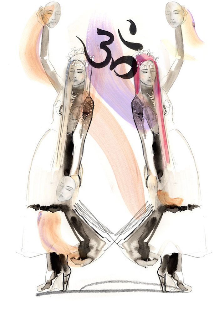 high vibe london fashion week illustration by erin petson for thenuminous.net