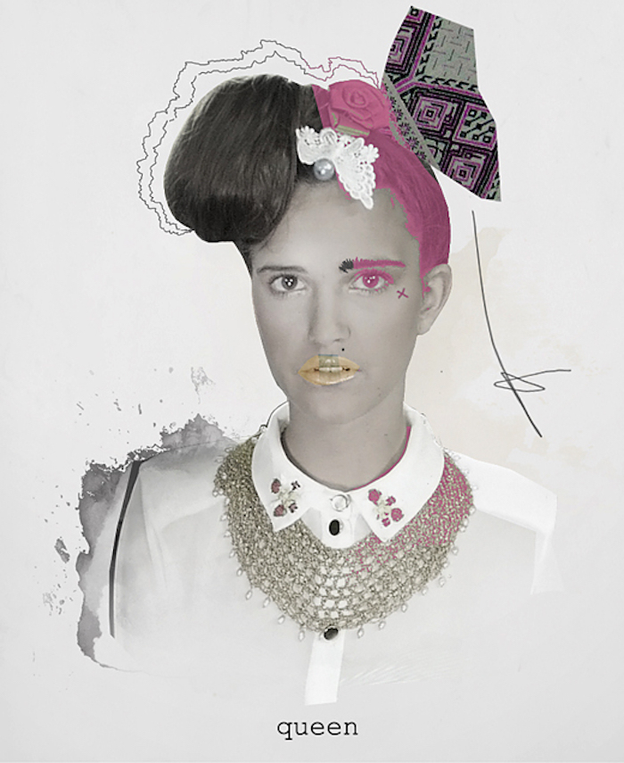 Prince Láuder fashion model collage featured on the numinous in pieces of me a story about sou retrieval 