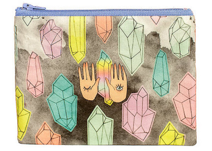 Danny Brito All Seeing Eyes and Crystals Zipper Pouch on The Numinous