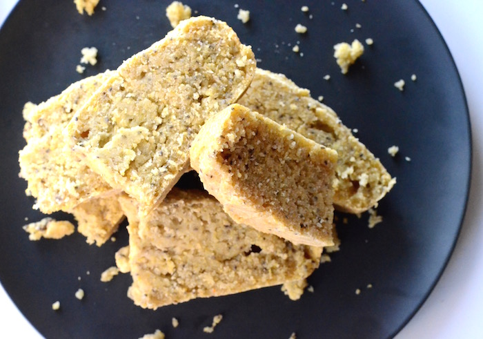 high-vibe thanksgiving Gluten Free Vegan Chia Corn Bread by Raquel Griffin for The Numinous