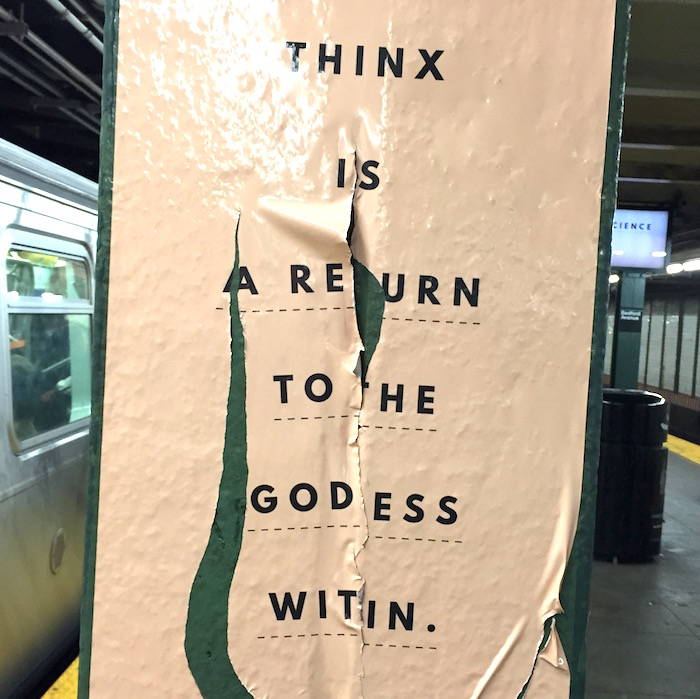 Thinx MTA ad campaign on The Numinous