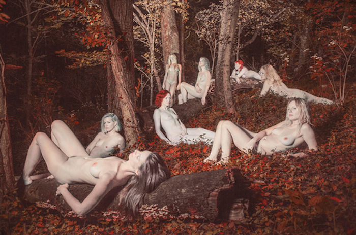 Goup of nudes in a forrest by Shae DeTar featured on The Numinous