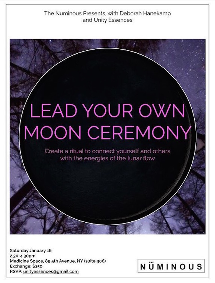 Lead your own moon ceremony workshop The Numinous and Unity Essences