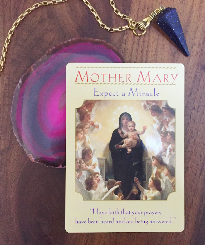 Doreen Virtue Mother Mary Goddess card on The Numinous