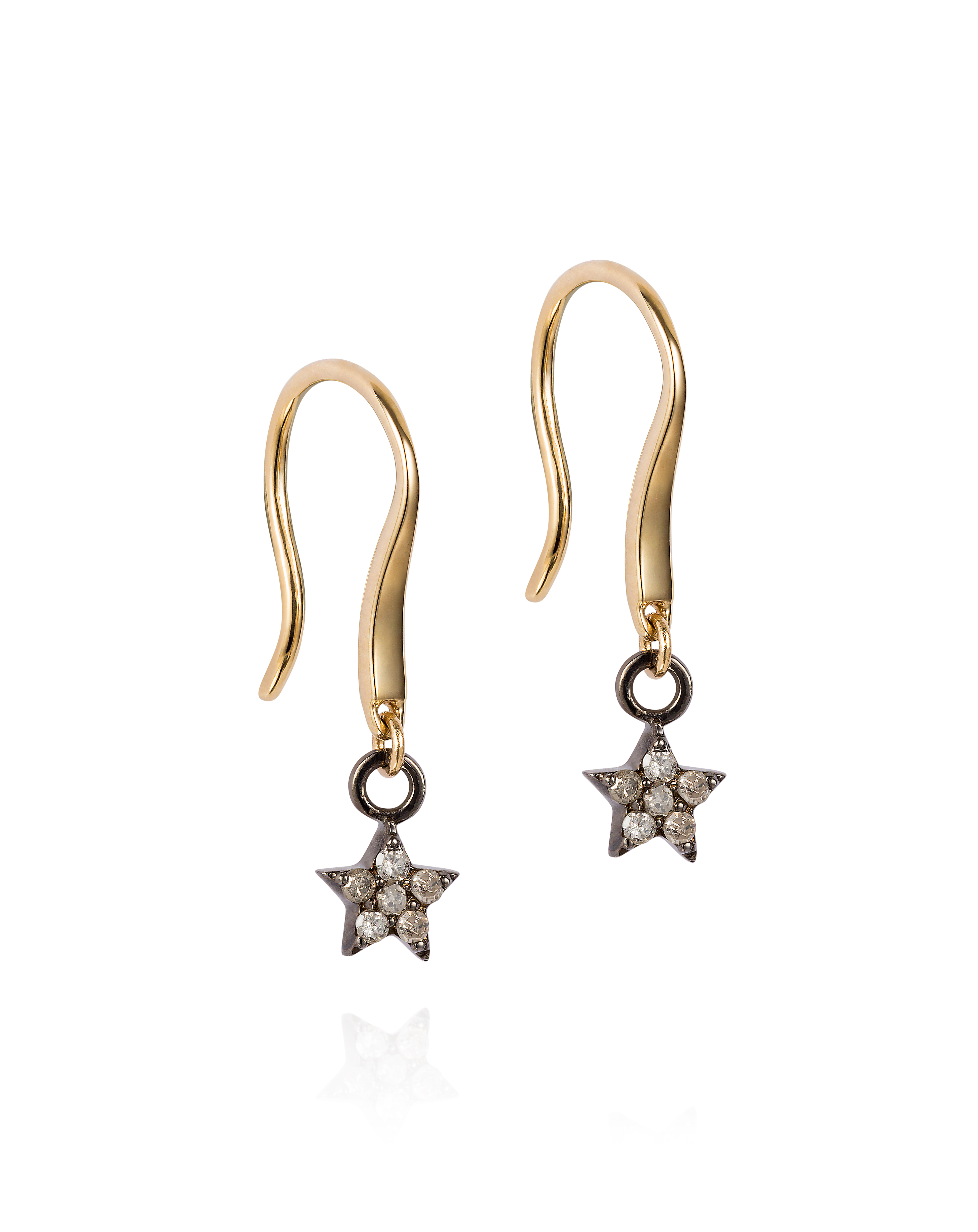 Diamond Set Star Drop Earrings £250, $360.57