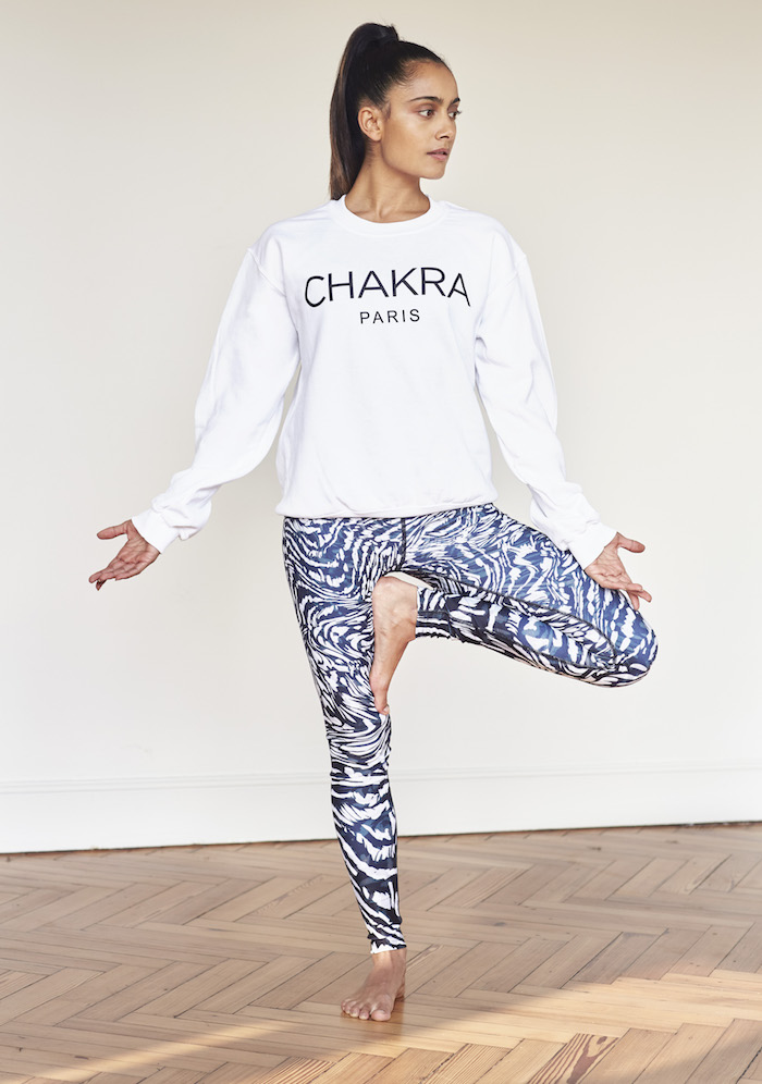 Shona Vertue white Chakra shirt on The Numinous