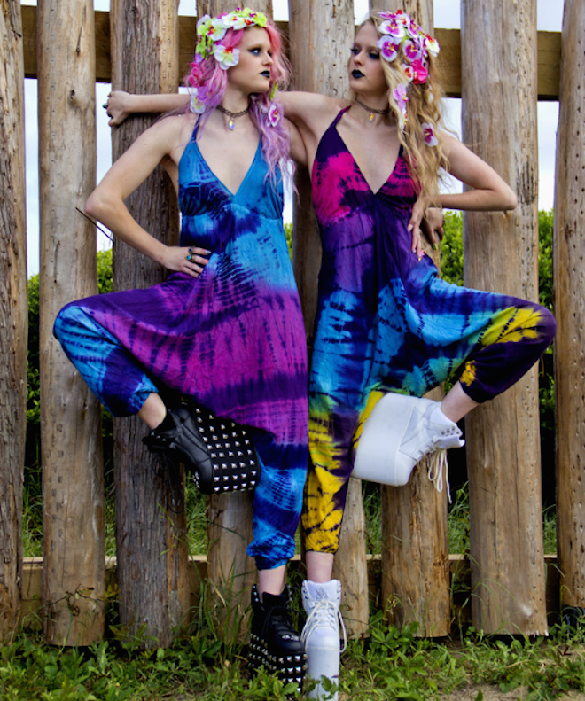 Tie-dye halter onesie, $35, TheMoonCult.com on The Numinous