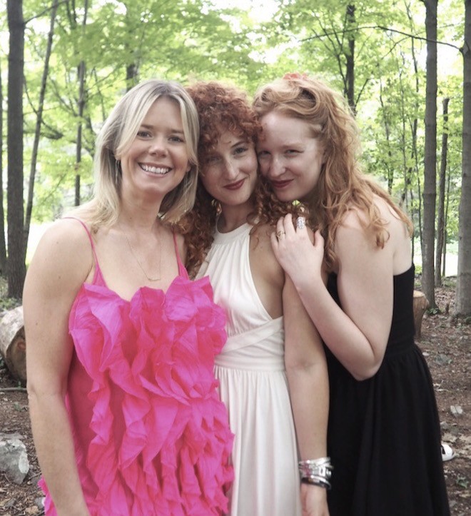 With my retreat co-creators, Elyssa Jakim and Alexandra Roxo Maha Rose North on The Numinous