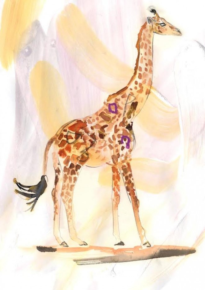how to work with your spirit animal giraffe art by Erin Petson on The Numinous