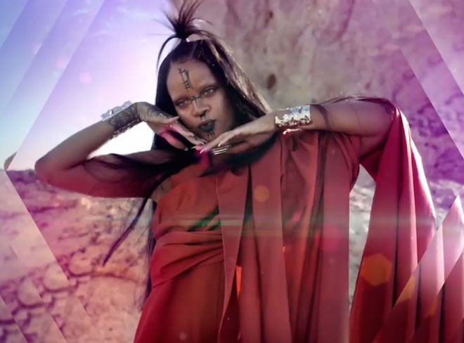 Rihanna rick owens music video black lips on The Numinous