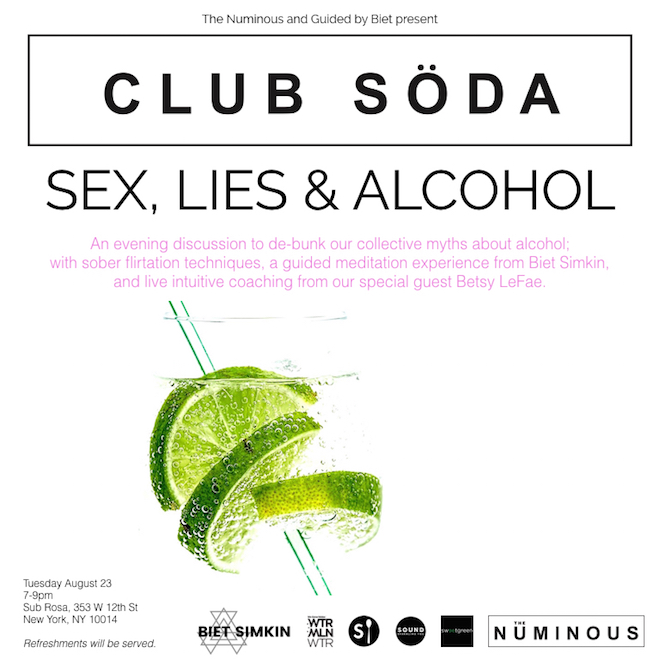 club soda sex lies & alcohol my mystical week ruby warrington the Numinous