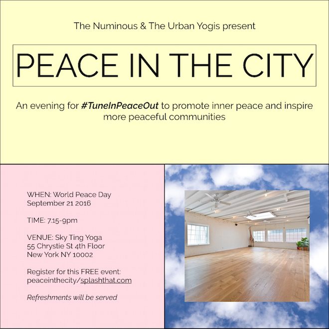 peace in the city urban yogis world peace day my mystical week the numinous