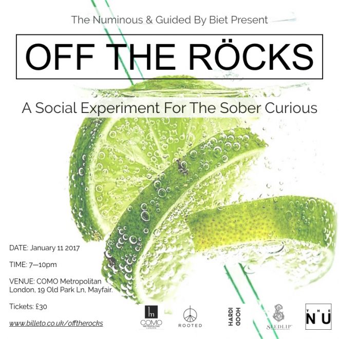 Off The Rocks sober curious event London The Met Bar Ruby Warrington The Numinous