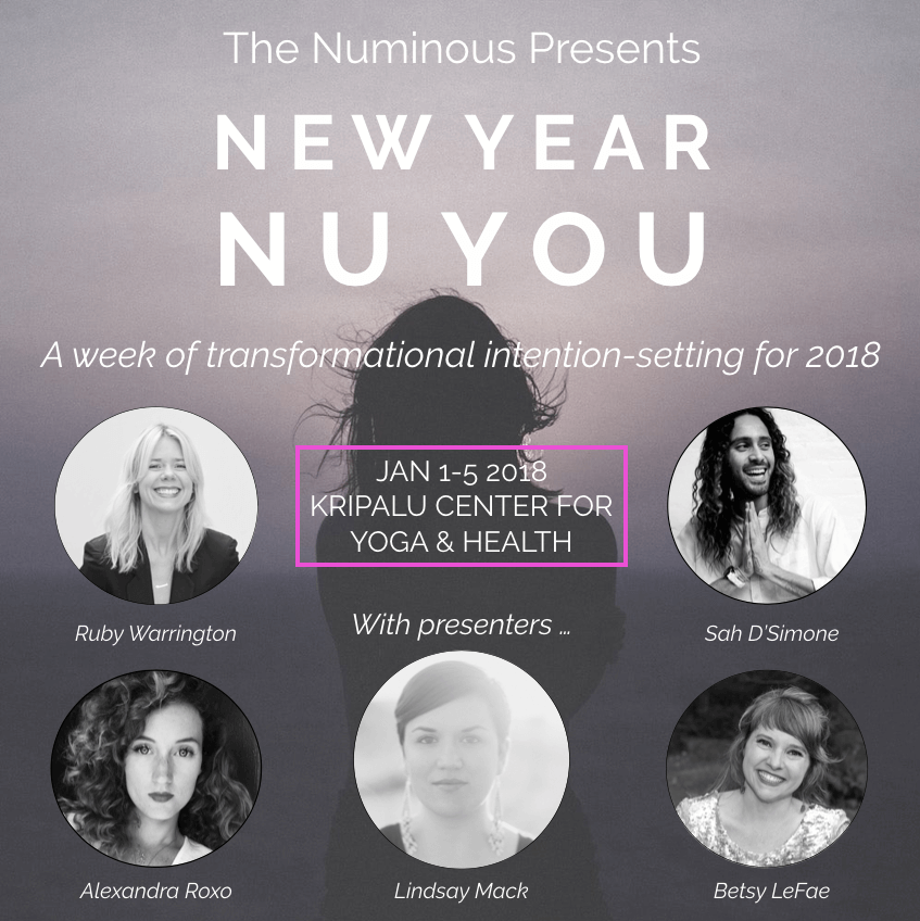 New Year Nu You retreat The Numinous Kripalu 2018