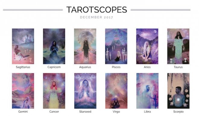 numinous tarotscopes december 2017 lindsay mack ruby warrington material girl mystical world