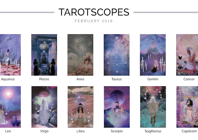 Numinous tarotscopes February 2018 Melinda Lee Holm