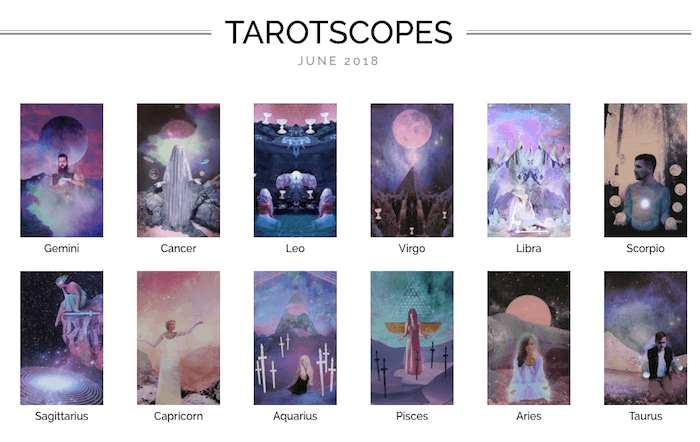 The Numinous Tarotscopes June 2018 Melinda Lee Holm