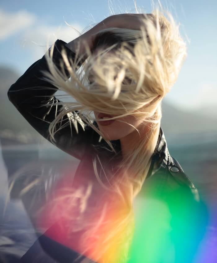 Rainbow hair in the wind Gemini Season 2018 Bess Matassa The Numinous